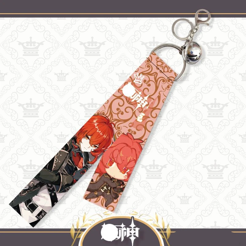 

Anime Demon Slayer Ribbon Keychain Cute Brinco Blade Of Ghost Keyring Cartoon Cosplay Boy Favorite Gift Bag Key Pendant Hot