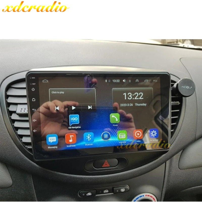 

Xdcradio 9" Touch Screen Android 10.0 Car Radio For HYUNDAI I10 Auto DVD Multimedia Player Navigation 6+128G Carplay