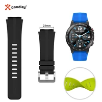 22mm liquid silica gel gps smart watch strap and charger for m5m6m7 rechange bracelet band