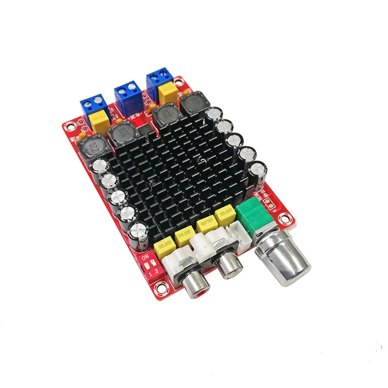 TDA7498 DC 14-34 в Плата усилителя класса D 2X100W двухканальная плата стереоусилителя |