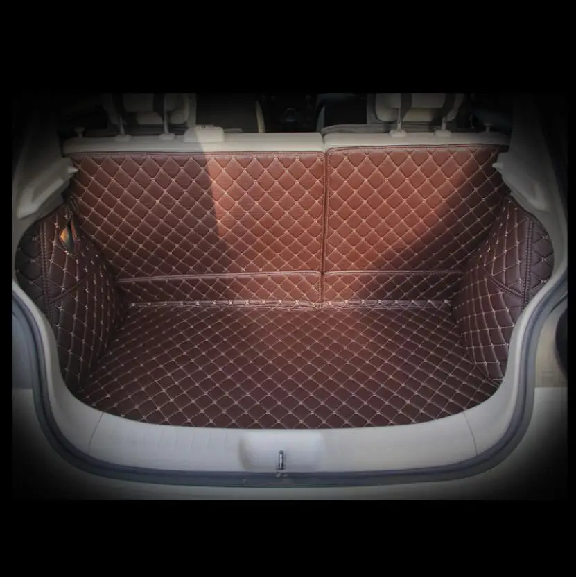 for Leather Car Trunk Mat Cargo Liner Nissan Tiida 2016 2017 2018 2019 Pulsar C13 Rug Carpet Interior Accessories | Автомобили и