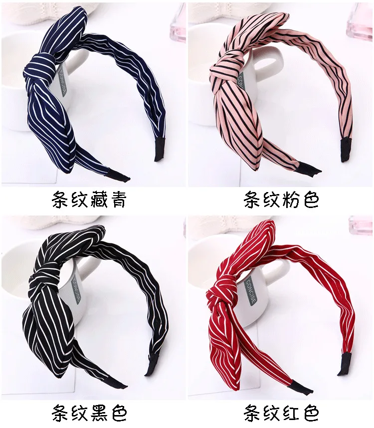 Ободок QIYUE017 женский с цветочным принтом в горошек повседневная Милая повязка на