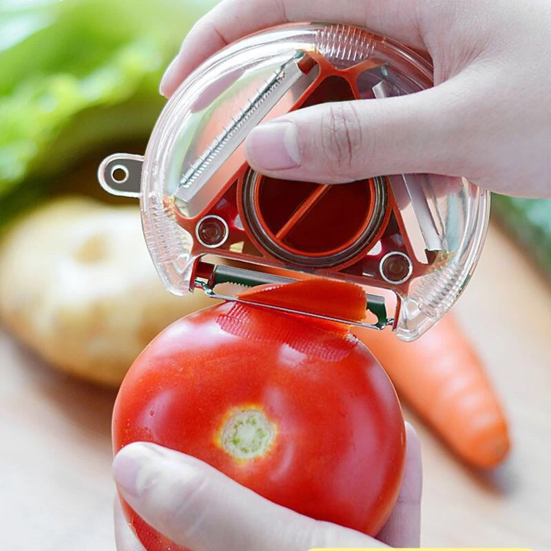 Kitchen Peeler Multifunctional 360 Degree Rotary Vegetable Cabbage Grater Potato Slicer Cutter Fruit Knife Gadget | Дом и сад