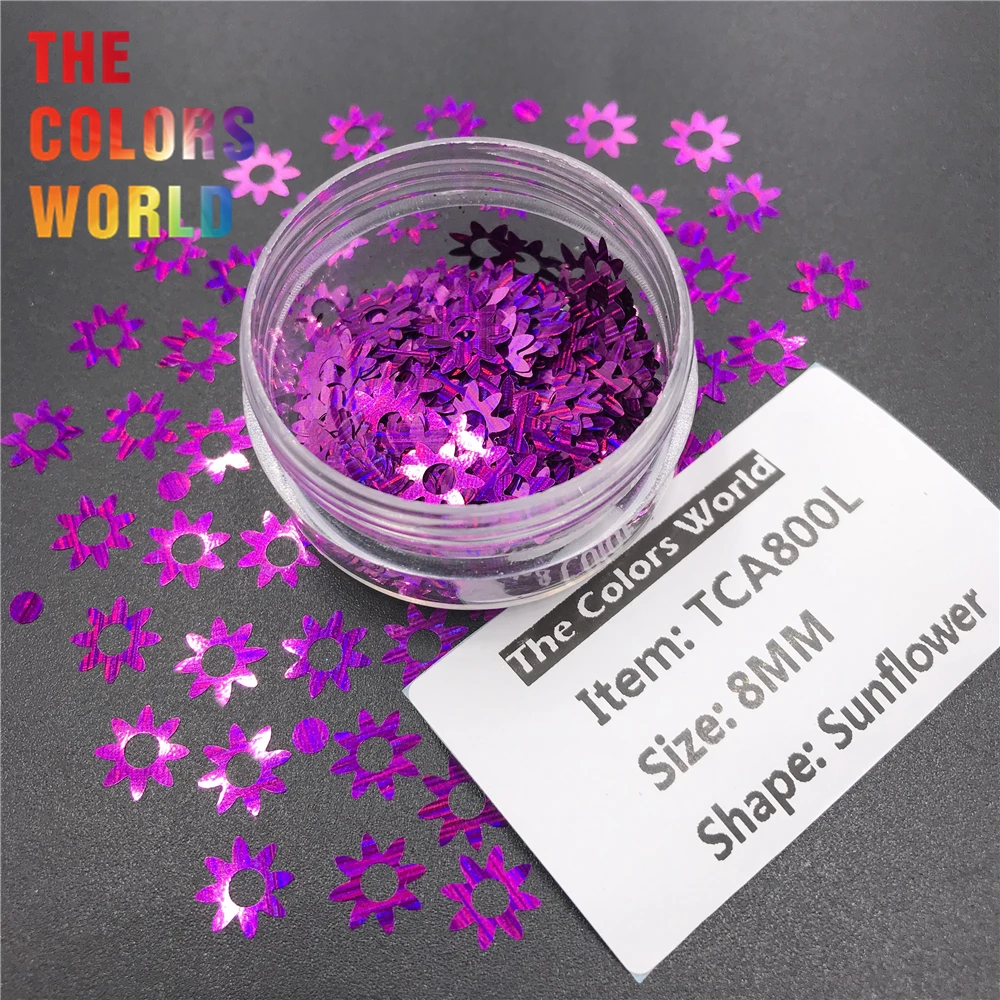 

TCT-444 Sunflower 8MM Nail Glitter Nail Art Decoration Henna Tumbler Crafts DIY Handwork Accessories Festival Party Supplier