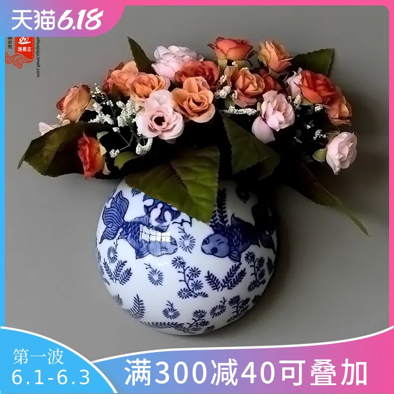 

Jingdezhen blue and white porcelain wall decoration wall decoration wall decoration creative living room background wall decorat