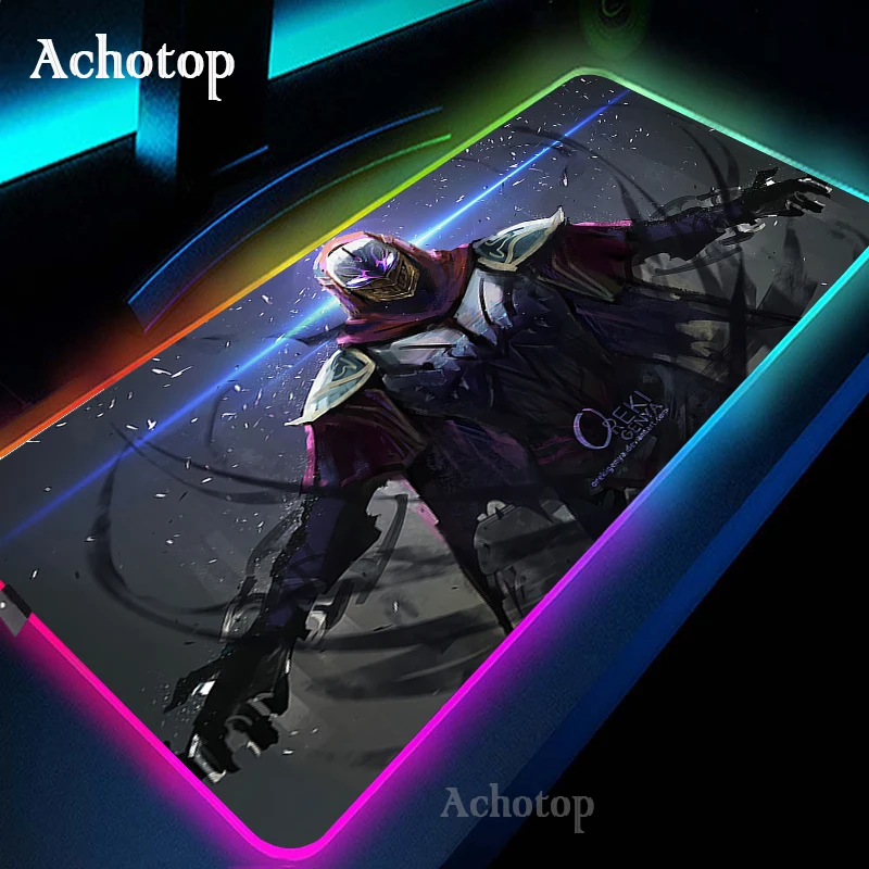 Игровой коврик для мыши Zed League Of Legends с рисунком RGB компьютера ноутбука офиса