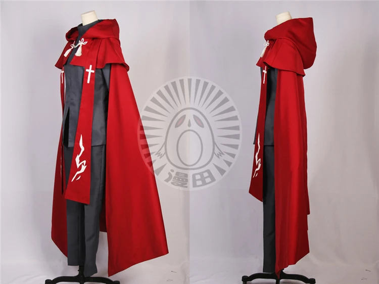 Аниме Fate Apocrypha FGO Amakusa Shirou Tokisada Косплей Костюм накидка красная подсветка костюм на