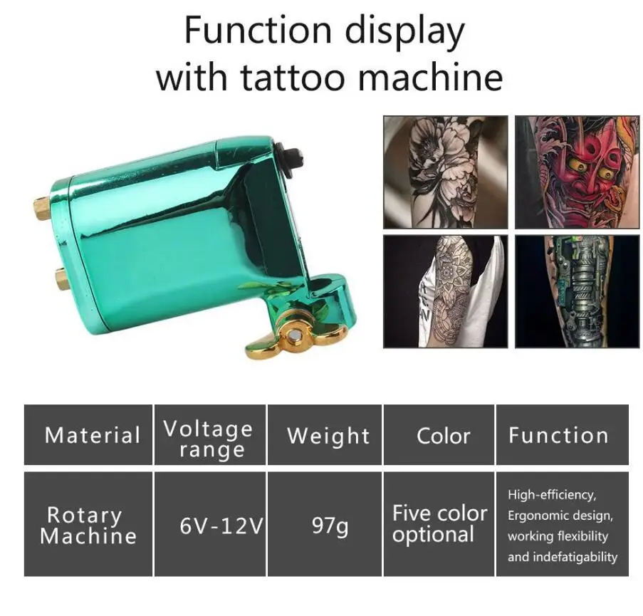 Дешевый Полный Начинающий комплект татуировок машина милый поворотный боди-арт