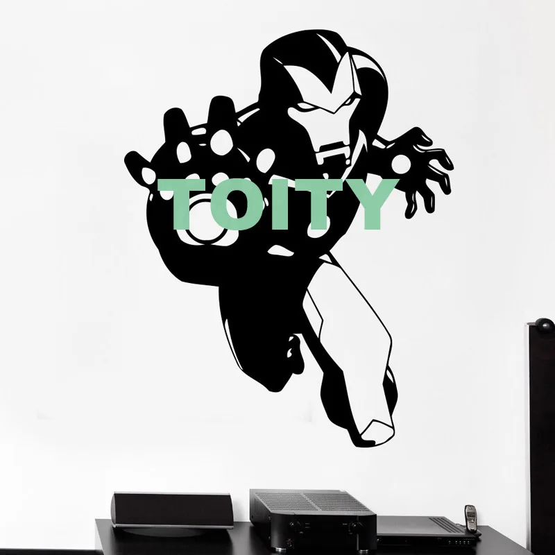 29 Конструкции Железный человек Стикеры DC Marvel Comics о фильме стены арт Superhero виниловая наклейка домашний интерьер, декор подросток номер росписи