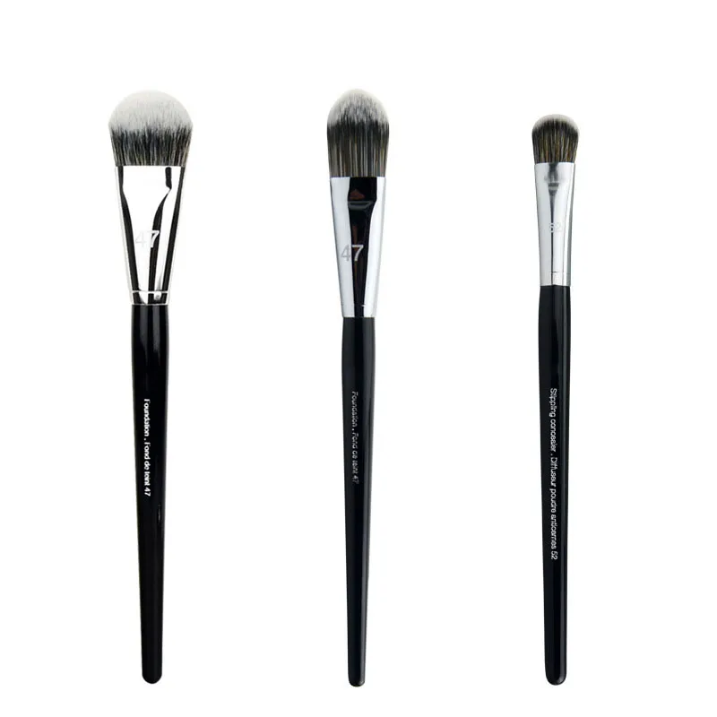 

Wood Handle Foundation Brush Loose Powder Blush BB Cream Sculpting Bronzer Makeup Brush #47 #52 Cosmetic Face Beauty Tools