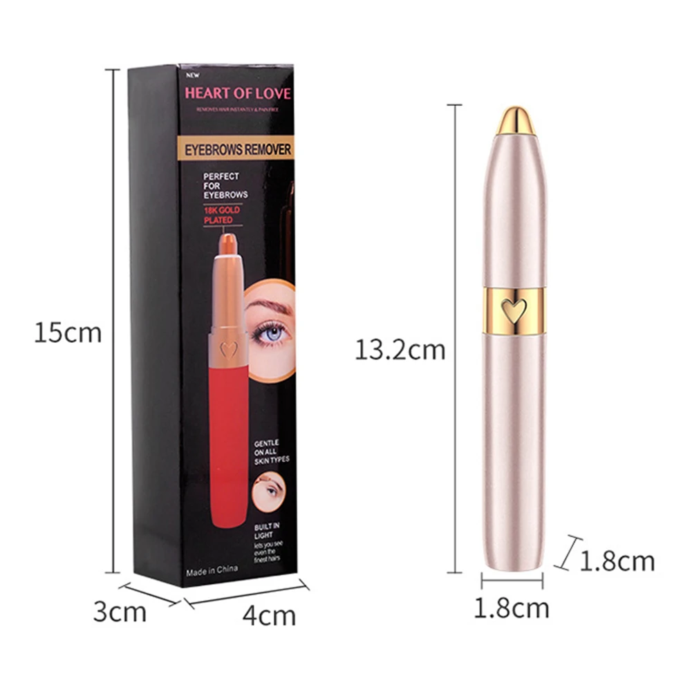 

Electric Eyebrow Trimmer Women Professional Painless Mini Eye Brow Epilator USB Rechargeable Portable Hair Remove Razor