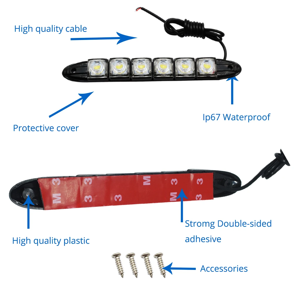 1X Гибкий COB DRL 6 9 10 12 16 20 светодиодный s дневные ходовые авто противотуманные