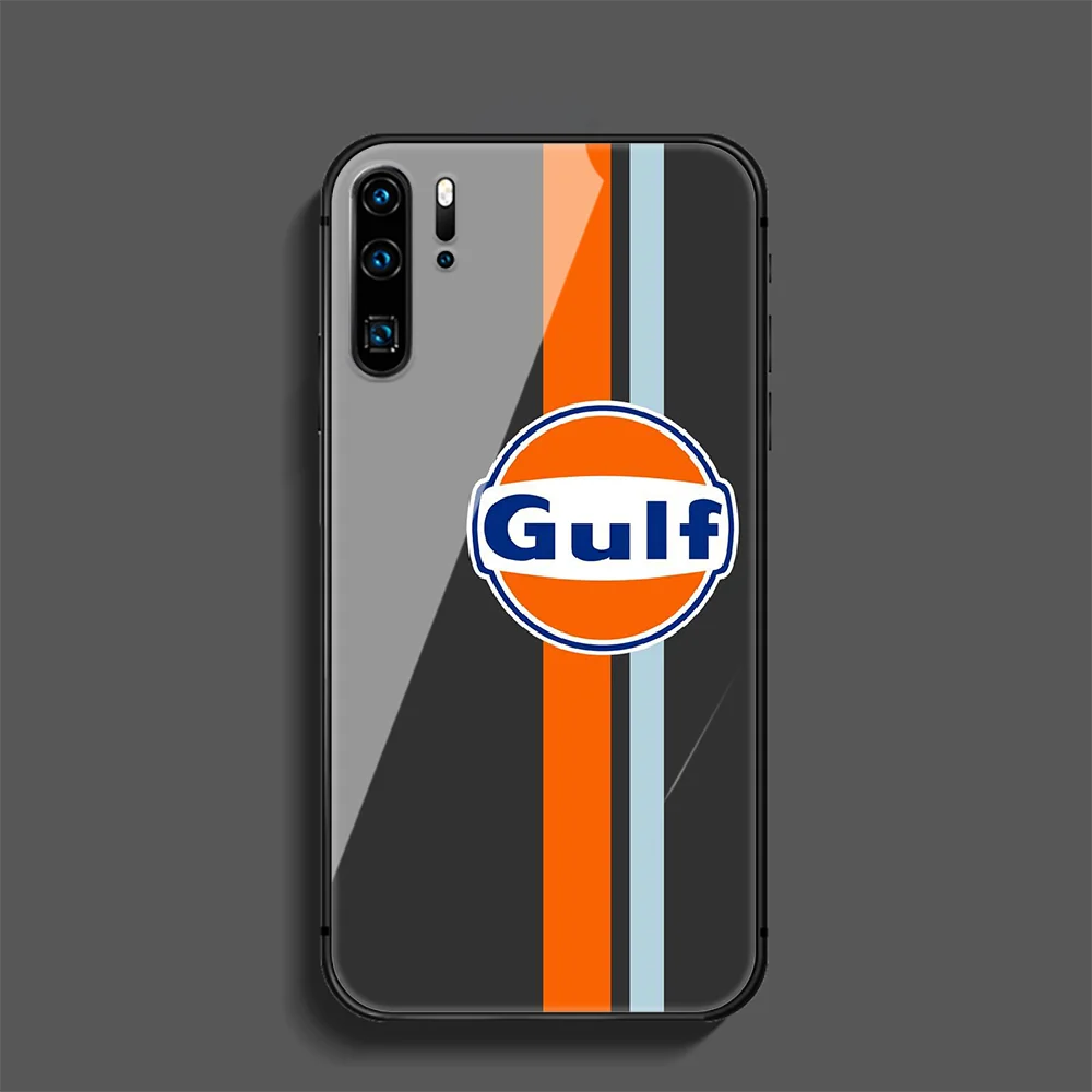 

Gulf Car Painting Racing Phone Tempered Glass Case Cover For Huawei Mate P 10 20 30 40 Lite Pro Smart Z 2019 Painting Hot Etui
