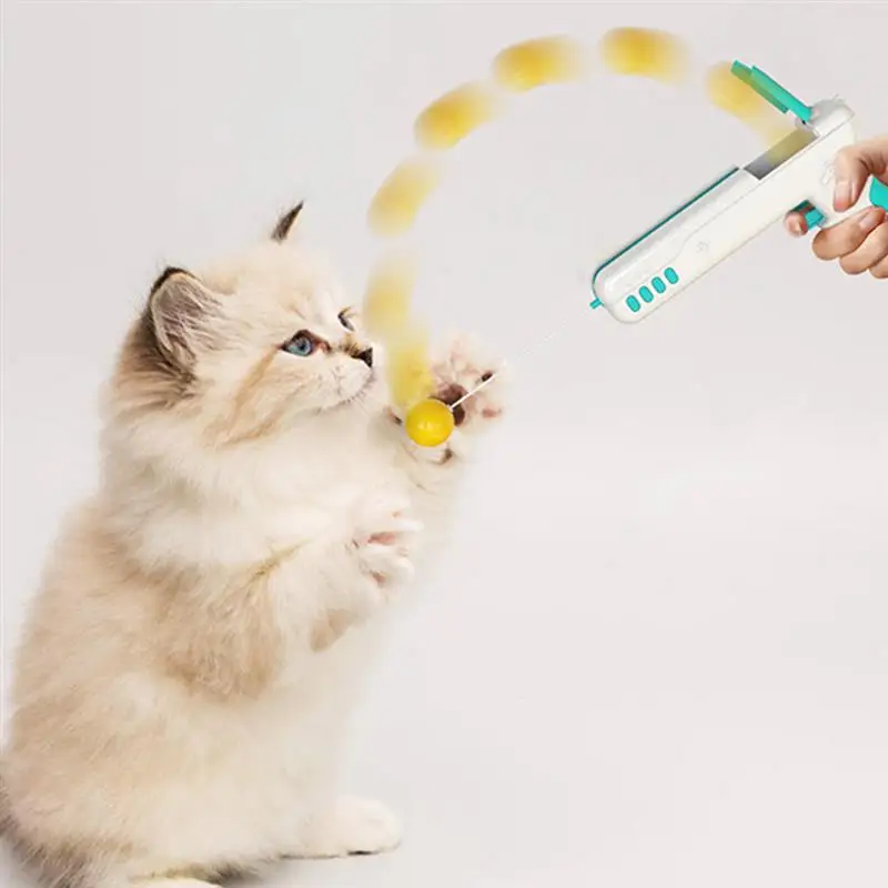 

Funny Cat Stick Interactive Entertainment Cat Toy Funny Cat Gun Pet Supplies make the cat fun and keep the house tidy.