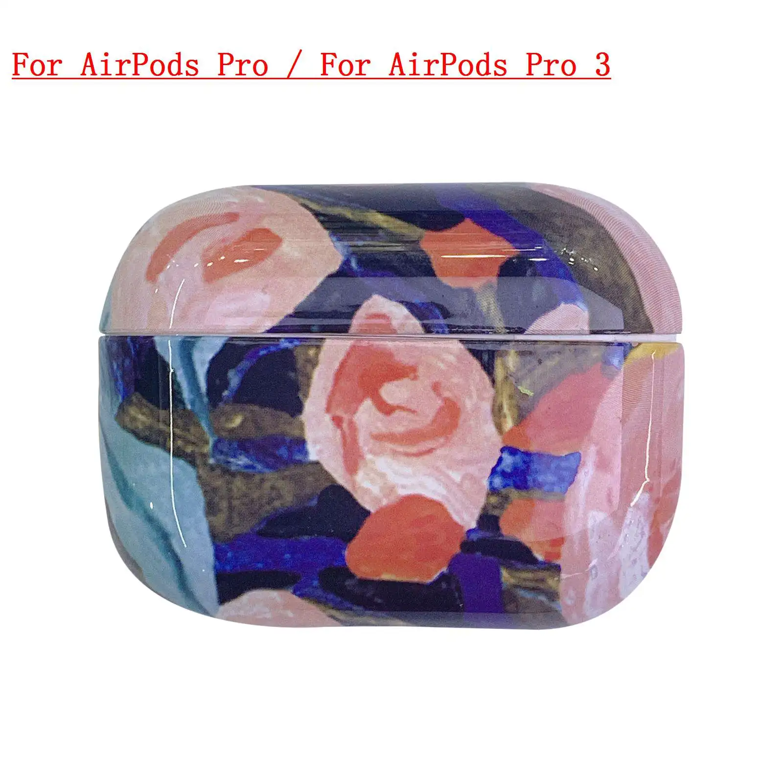 B6 For AirPods Pro Для AirPods Pro для переноски 1/2/3 чехол роскошный цветной чехол с цветочным рисунком для AirPods Беспроводной наушники чехол жесткий чехол fundas - Цвет: B6 For AirPods Pro
