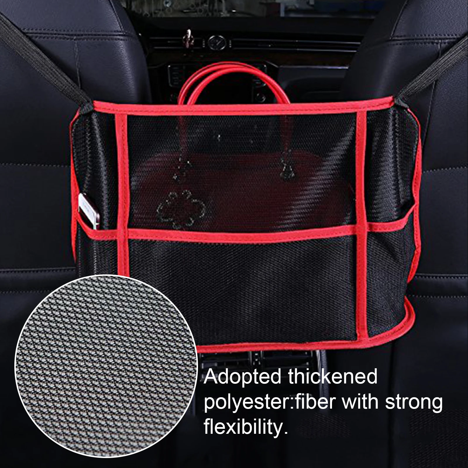 

Safego Car Net Pocket Handbag Holder Between Seats for Storage Documents Pocket Car storage bag