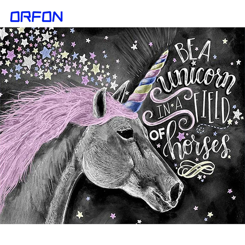 Рамка сделай сам с животными единорог искусственная кожа современная домашняя