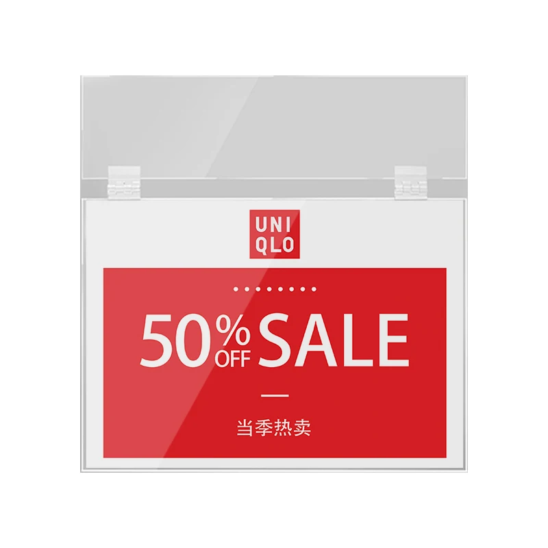 Acrylic Price Tag Commodity Introduction Card Supermarket Display Transparent Shelf Label Sticker Clothing Store A4 | Красота и