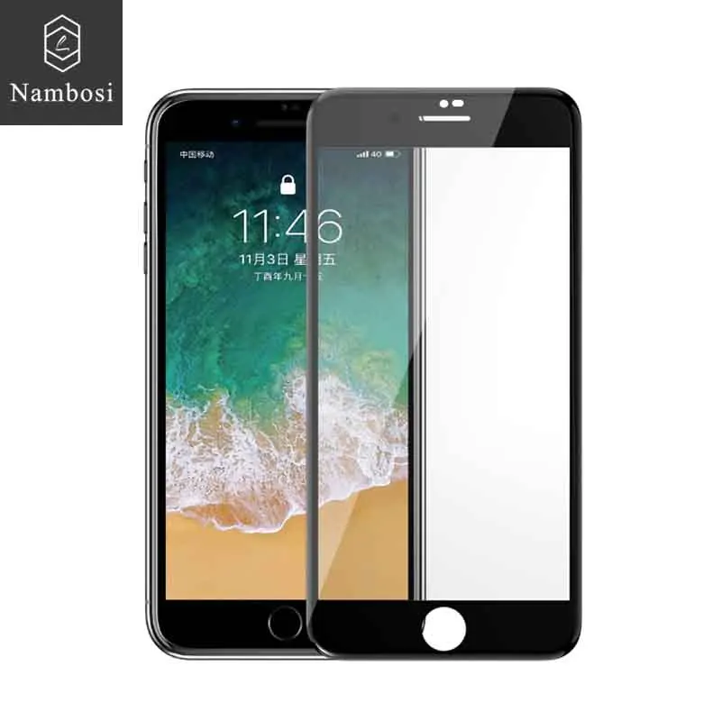 Nambosi 3D защита экрана из закаленного стекла для iPhone 7 8 6 S Защитное стекло plus полное