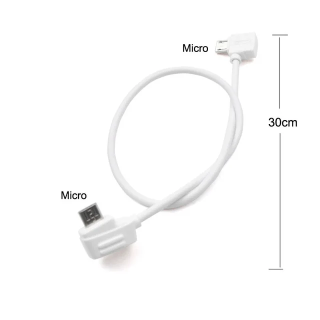 30cm Micro Для DJI Mavic 2/MINI/pro/Air/spark контроллер/samsung/i телефонный стол Micro USB подходит для IOS type-c OTG кабель для передачи данных 10 см/30 см - Цвет: 30cm Micro