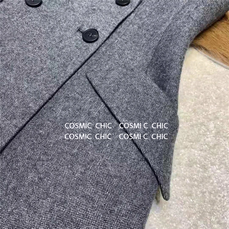 Cosmicchic, женское осеннее платье-жилет, без рукавов, Женский блейзер, платья, подиумный дизайн, офисный женский жилет, короткое платье, женское платье