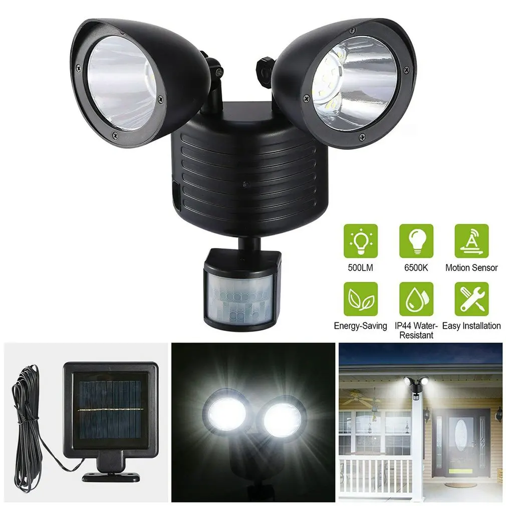 Настенный светильник на солнечной батарее светодиодный индукционный для