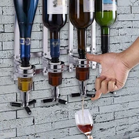 3 station wall mounted liquor dispenser bar wine dispenser alcohol bottle dispenser pub drinking pourer bar accessories