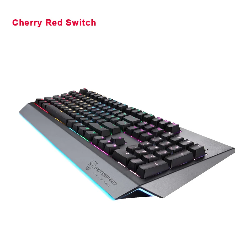 2019 Новый Оригинальный MOTOSPEED CK99 Игровая Механическая Клавиатура Cherry Red Switch 104 ключа