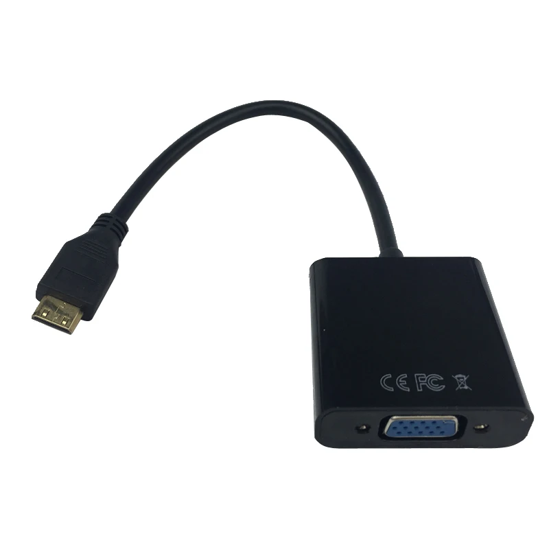 Raspberry Pi Zero 1080P видеокабель Mini HDMI-совместимый к VGA преобразователю адаптер для