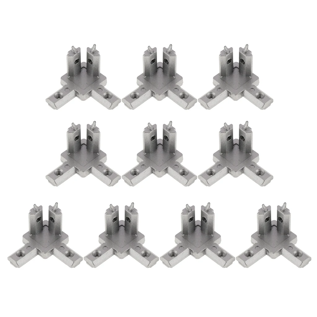 10pcs Aluminum Profile 2020 Series Extrusion 3-way Corner Joint Connector | Компьютеры и офис
