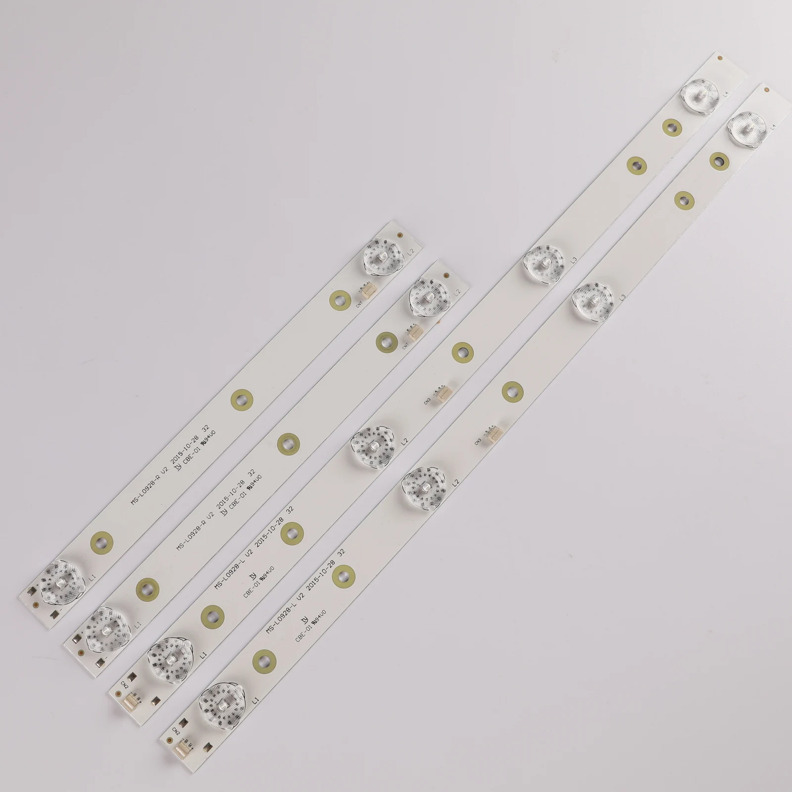 

4pcs LED Backlight strip 4+2 lamp For AKAI AKTV3221 MS-L0928-R MS-L0928-L 32LED38P Smart JS-D-JP3220-041EC E32F2000 D32-0A35