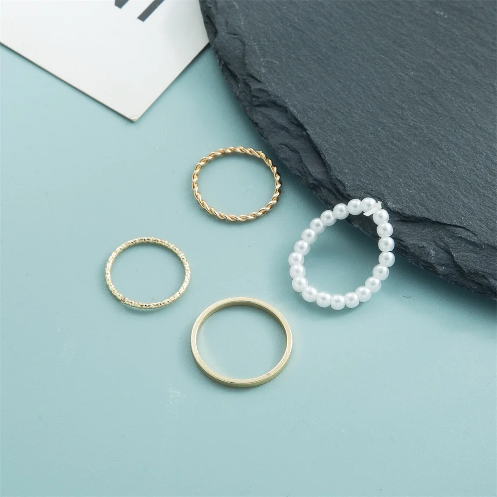 FNIO Kpop Симпатичные Многослойные Бусины Имитация Жемчуга Регулируемая веревочная