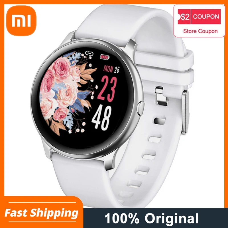 

Смарт-часы Xiaomi для мужчин и женщин, Смарт-часы с пульсометром, тонометром, фитнес-трекером, смарт-браслет для Android IOS