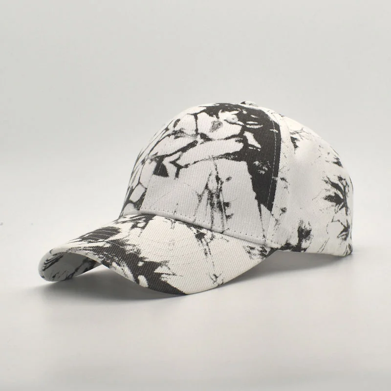 

Tie Dye Print Cotton Pigment Dyed Baseball Cap Twill Sports Snapback Hat Vintage Washed Dad Hat Trucker Hat