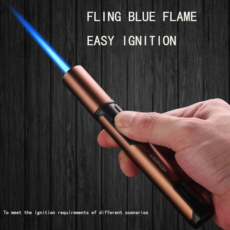 

Honest Jet Torch Cigar Lighter Inflatable Gas Butane Lighter Windproof Spray Gun Smoke Lighter Kitchen Outdoor Adventure Lighter