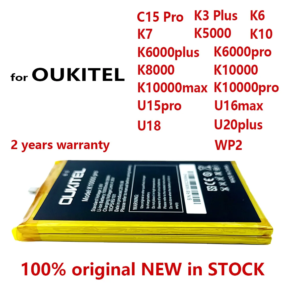 

100% Original For Oukitel C15 PRO/K3 Plus/K6/K7/K10/K5000/K6000/K10000/K10000 Max/K10000 Pro/U15 pro U16 max U18 WP2 U20 Plus