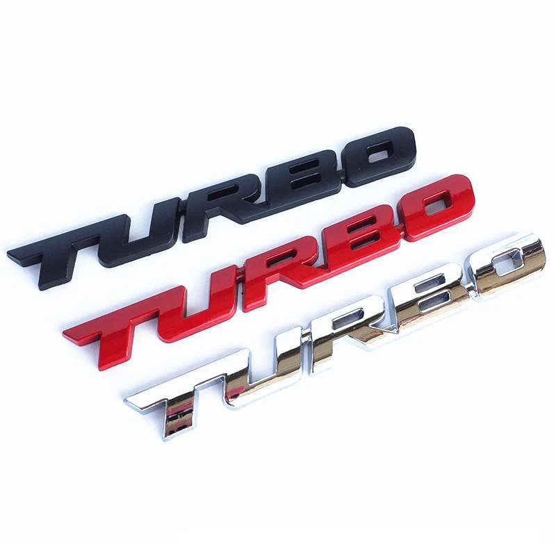 Автомобильный Стайлинг Turbo Boost 3D металлический хром цинковый сплав эмблема