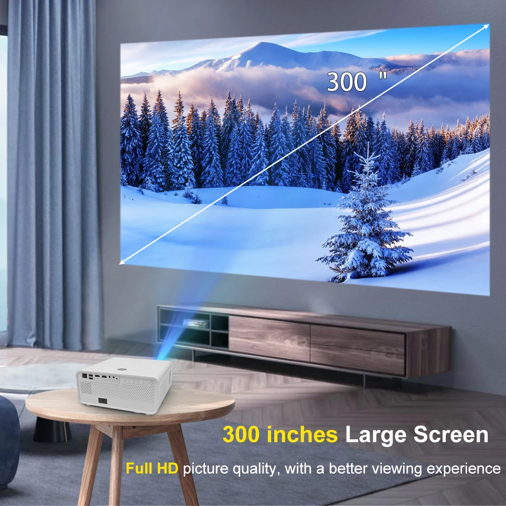 Светодиодный проектор Touyinger HQ7 7000 лм Android портативный видеопроектор 1080P Full HD экран