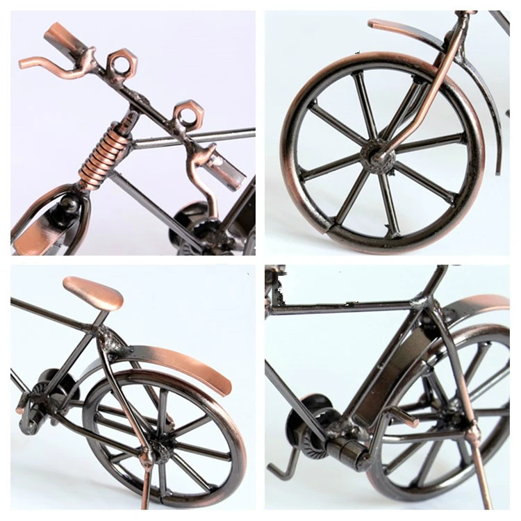 Домашнее украшение Ретро металлическая модель велосипеда фигурка для друзей