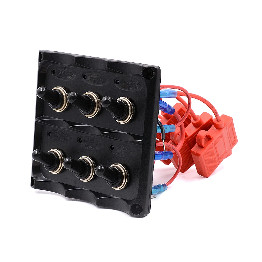 6-кнопочный переключатель панели с 12В-24В водонепроницаемый предохранитель