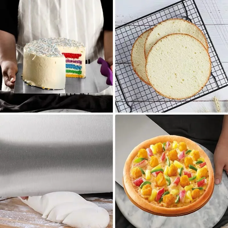 Creative Cake Transfer Spatula Server Dessert Bread Pastry Shovel Stainless Steel Pizza Dough Scraper Cutter Baking Tools | Дом и сад