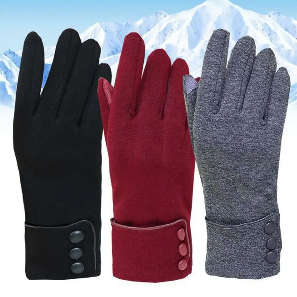 

New Fashion Winter Gloves Warm Touch Screen Riding Windproof Internal Plush Warm Catch Velvet Gloves Women Outdoor Gloves Spring