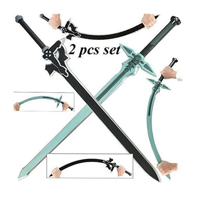 1:1 меч искусство онлайн Темный отталкивающий Кирито Kirigaya меч Kirigaya Kazuto косплей реквизит Yuuki Asuna черный меч Рождественский подарок