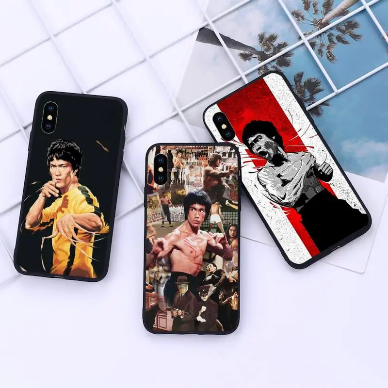 

Bruce Lee Chinese kung fu Phone Case For iphone 12 11 13 7 8 6 s plus x xs xr pro max mini