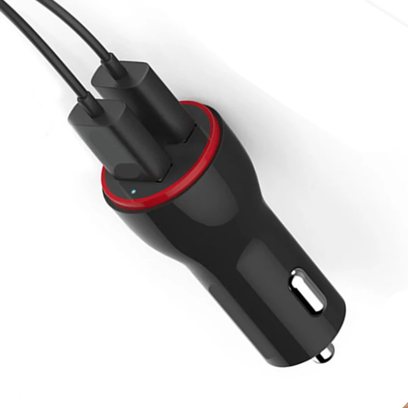 5V 2.4A 2-Порты и разъёмы зарядных порта USB для автомобиля Зарядное устройство