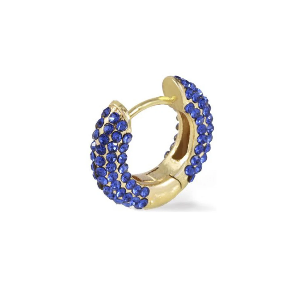 CARSINEL Фирменная Новинка Мода красочные Bijoux(украшения своими руками) с украшением в виде кристаллов Стразы Серьги в виде колец, для Для женщин маленькие серьги вашей мечты ювелирные украшения оптом ER0725 - Окраска металла: 10