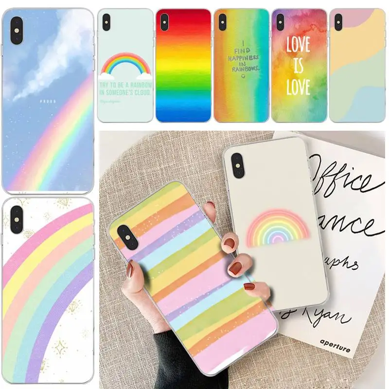 Мягкий чехол для телефона Rainbow bridge iphone 11 pro 6 6s 7 8 plus X XR XS MAX SE 2020 5S аксессуары