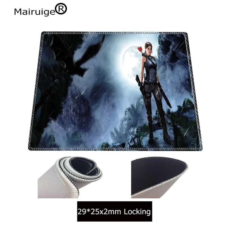 Mairuige Tomb Raider Lock Edge коврик для мыши геймер 900x400 мм игровой коврик для мыши Большой Профессиональный ноутбук аксессуары для ПК коврик для ноутбука