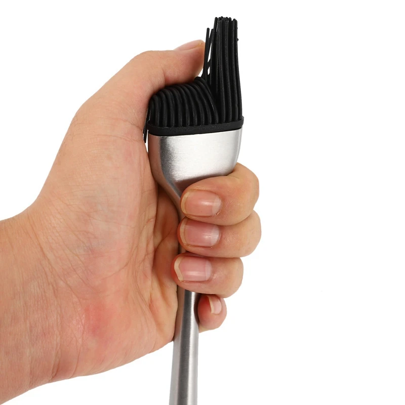 

BBQ Basting Brush Silicone Bristles & Folding Meat Thermometer Digital Bbq Thermometer
