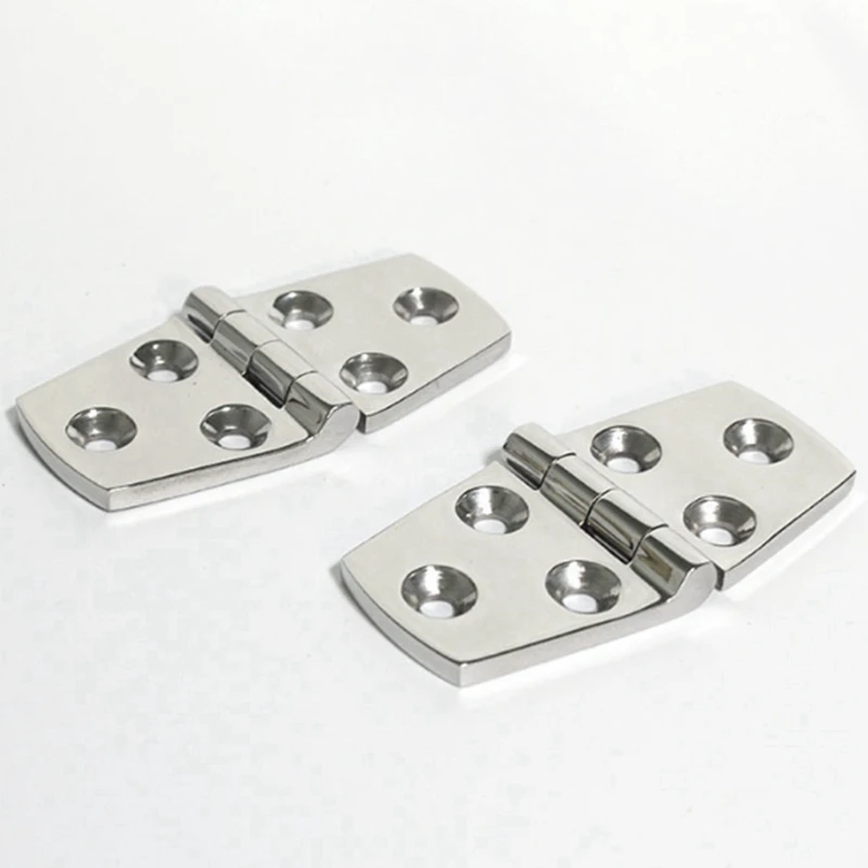 

10 Pcs Boat Hinge 316 Stainless Steel Strap Hinge Door / Window / Cabinet / Deck Hinge Flush Mount for Marine Yacht Rv